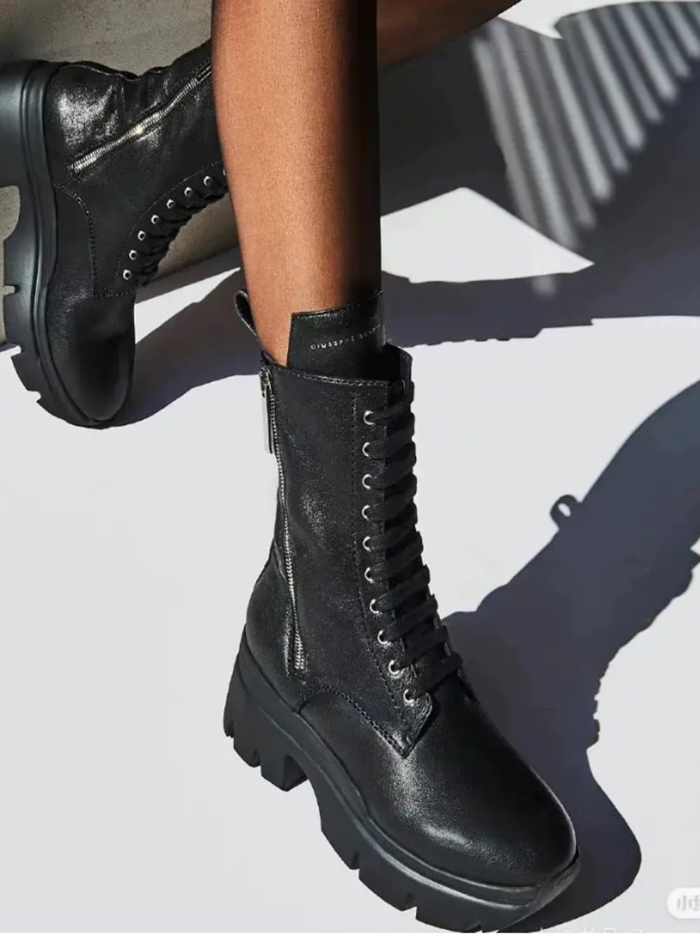 Giuseppe Zanotti Women's Platform Martin Boots EU 42 US Size 10.5